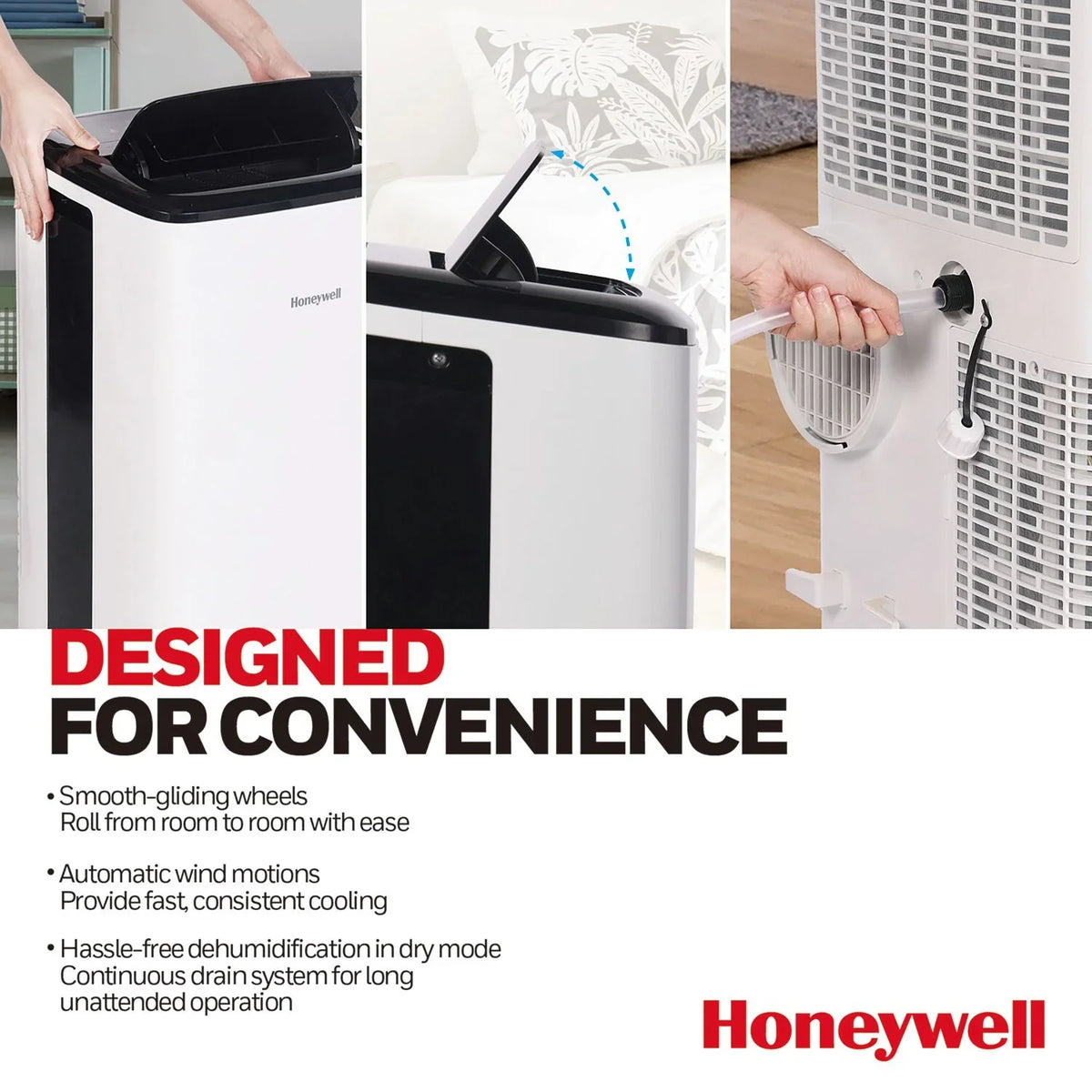 Honeywell 10,000  Smart WiFi Portable Air Conditioner & Dehumidifier with Voice Control, HF0CESVWK6
