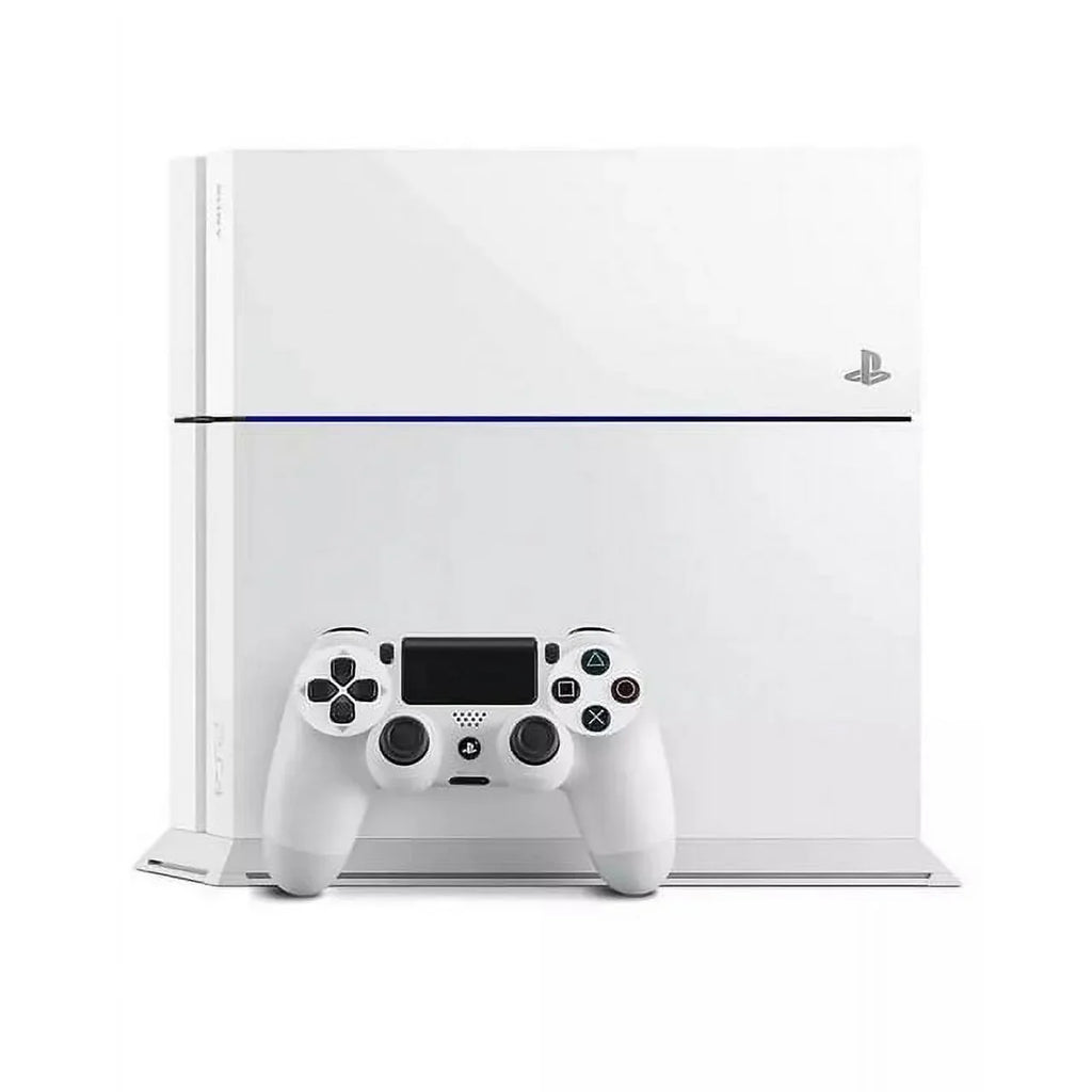 Pre-Owned Sony PlayStation 4 500GB Gaming Console White Headset with   Cleaning Kit Bundle (Refurbished: Like New)