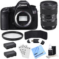 Canon  5DS R 50.6MP Digital  Camera (Body Only) with Lens Power Bundle, Includes, Sigma 24-35mm Standard-Zoom Lens, Multicoated  Protective Filter & 2x -E6 Batteries