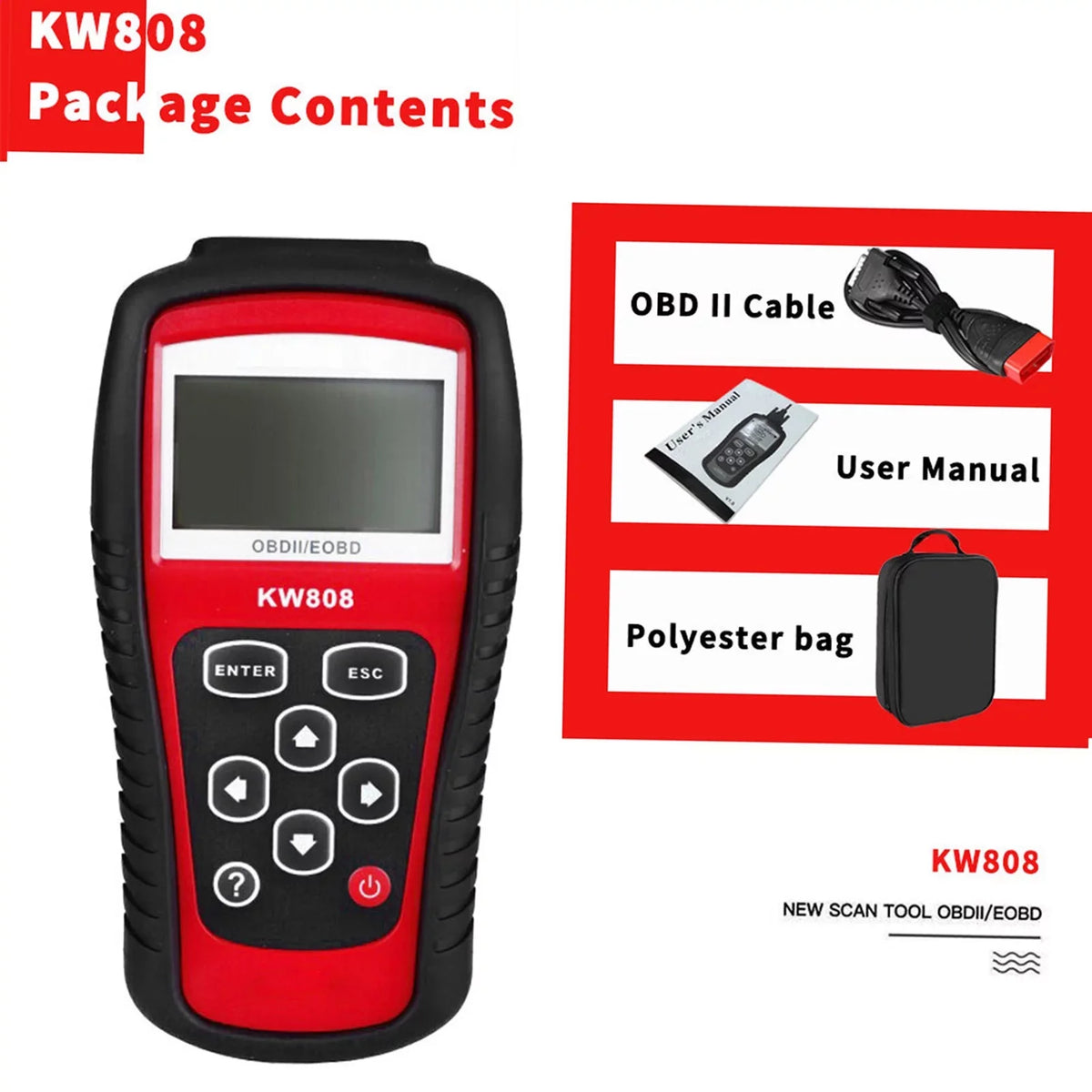 walmeck  /  Cars Code Reader and Auto Detection Decoder KW808