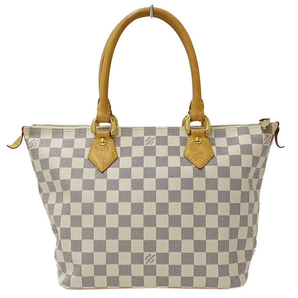 Authenticated Used Louis Vuitton   Bag Damier Azul Ladies Tote Handbag Saleya  N51186 White Gray