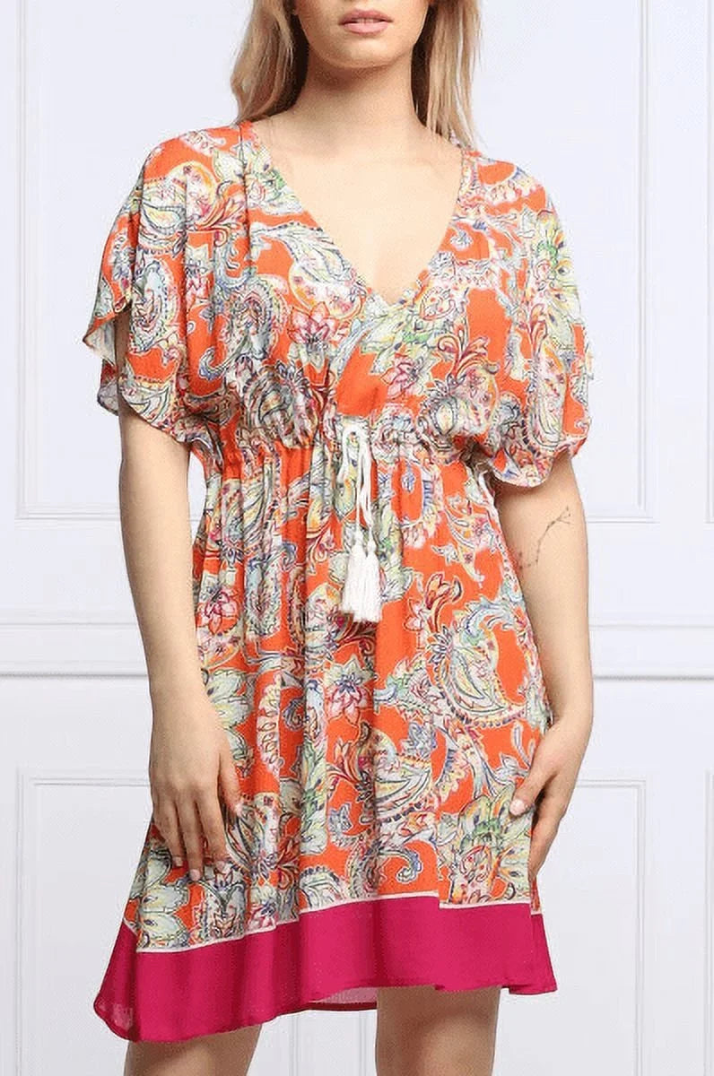 Ralph Lauren  Paisley Flutter Sleeve Swim Cover-up Dress,  X-Large