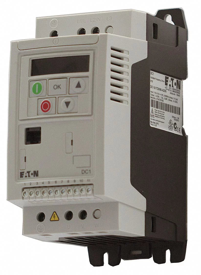 Eaton Variable Frequency Drive,2 hp,480V   DC1-344D1NN-A20CE1