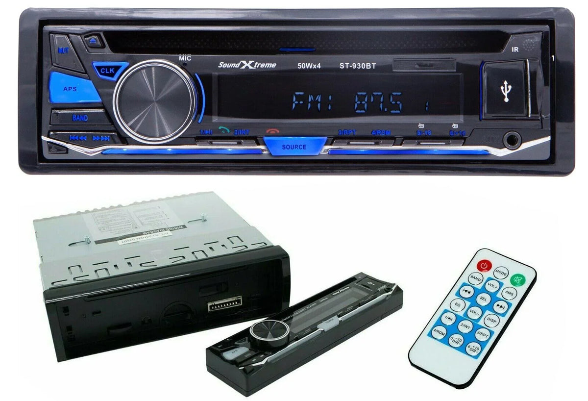 SoundXtreme Bluetooth Car Receiver    +4x Audiobank 6x9" & 6.5" Speakers Bundle