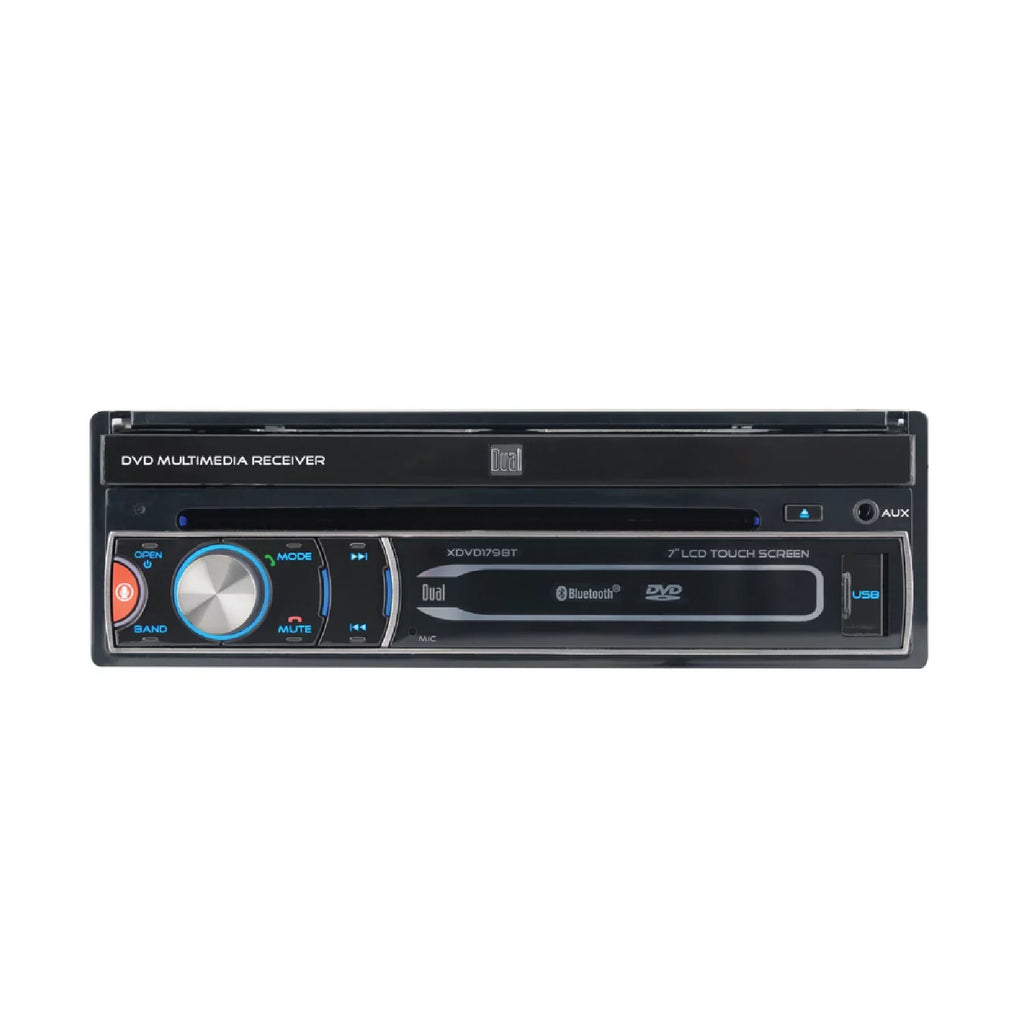 Dual Electronics XDVD179BT 7 inch Single  Car Stereo, Motorized Touch Screen, /, New