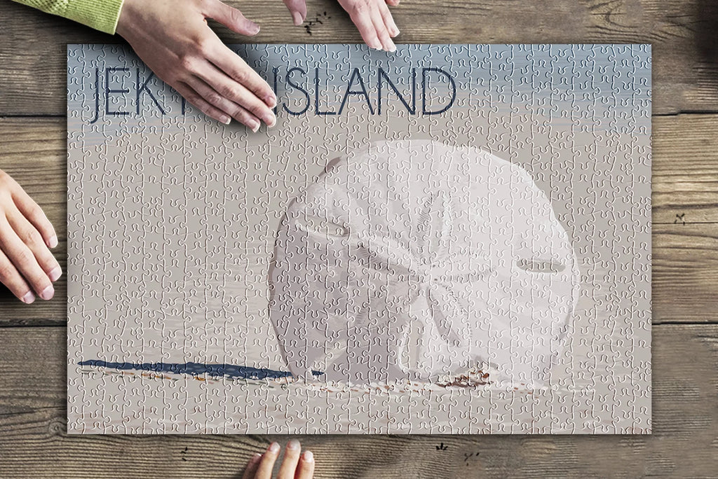 Jekyll Island, Georgia, Sand Dollar (19x27 inches, Premium 500 Piece Jigsaw Puzzle for Adults and Family, Made in )