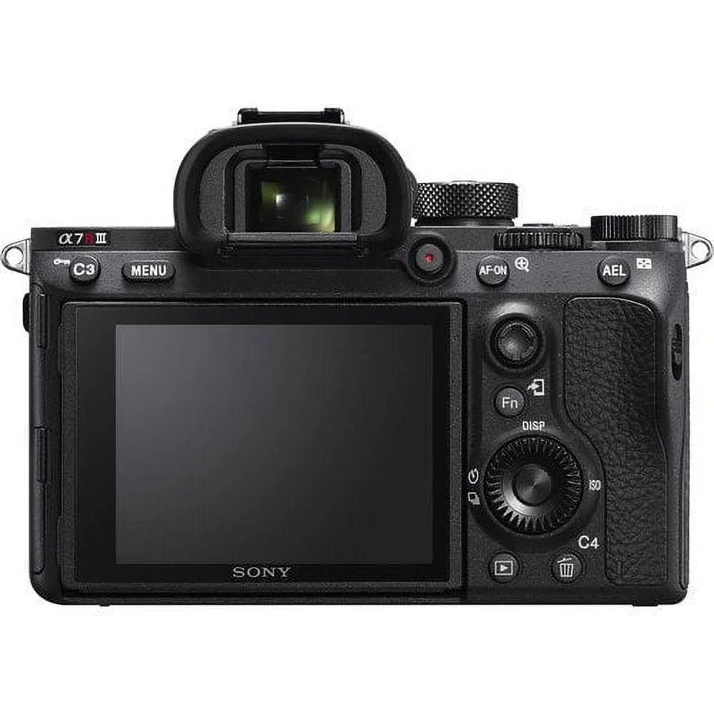 Sony Alpha a7R  Mirrorless Camera ILCE7RM3/B With Sony  24-70mm Lens, Soft Bag, Additional Battery, 64GB Memory Card, Card Reader , Plus Essential Accessories