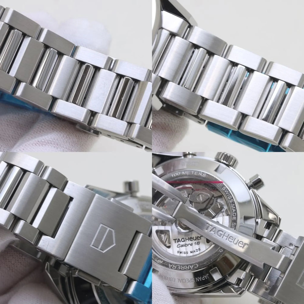 Pre-Owned   Carrera Chronograph Blue Edition CBK2114.BA0715 Stainless Steel Men's 39307 (Good)