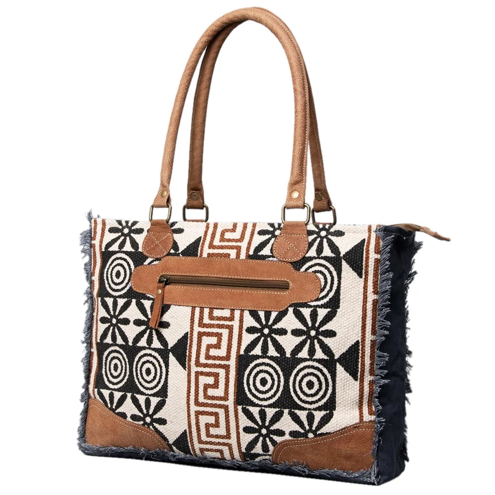 KB491  Upcycled Wool Upcycled Canvas Genuine Leather women bag western handbag purse