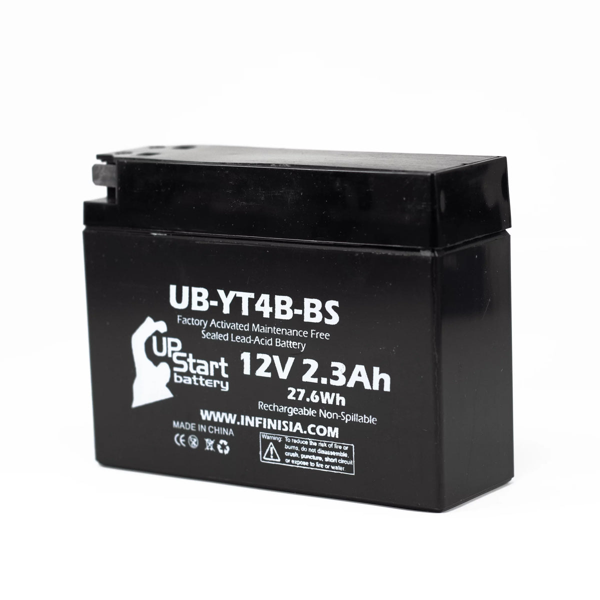3 Pack - YT4B- Battery Replacement for (2.3Ah, 12v, Sealed) Factory Activated, Maintenance Free Battery - Compatible with 2015 Yamaha SR400, 2008 Suzuki -Z70, 2009 Suzuki -Z70