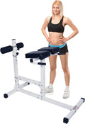 DF404 Hyperextension Bench Chair – 400  Capacity – Fully Adjustable Hyper Extension Back Exercise Fitness Station For Strength Training By