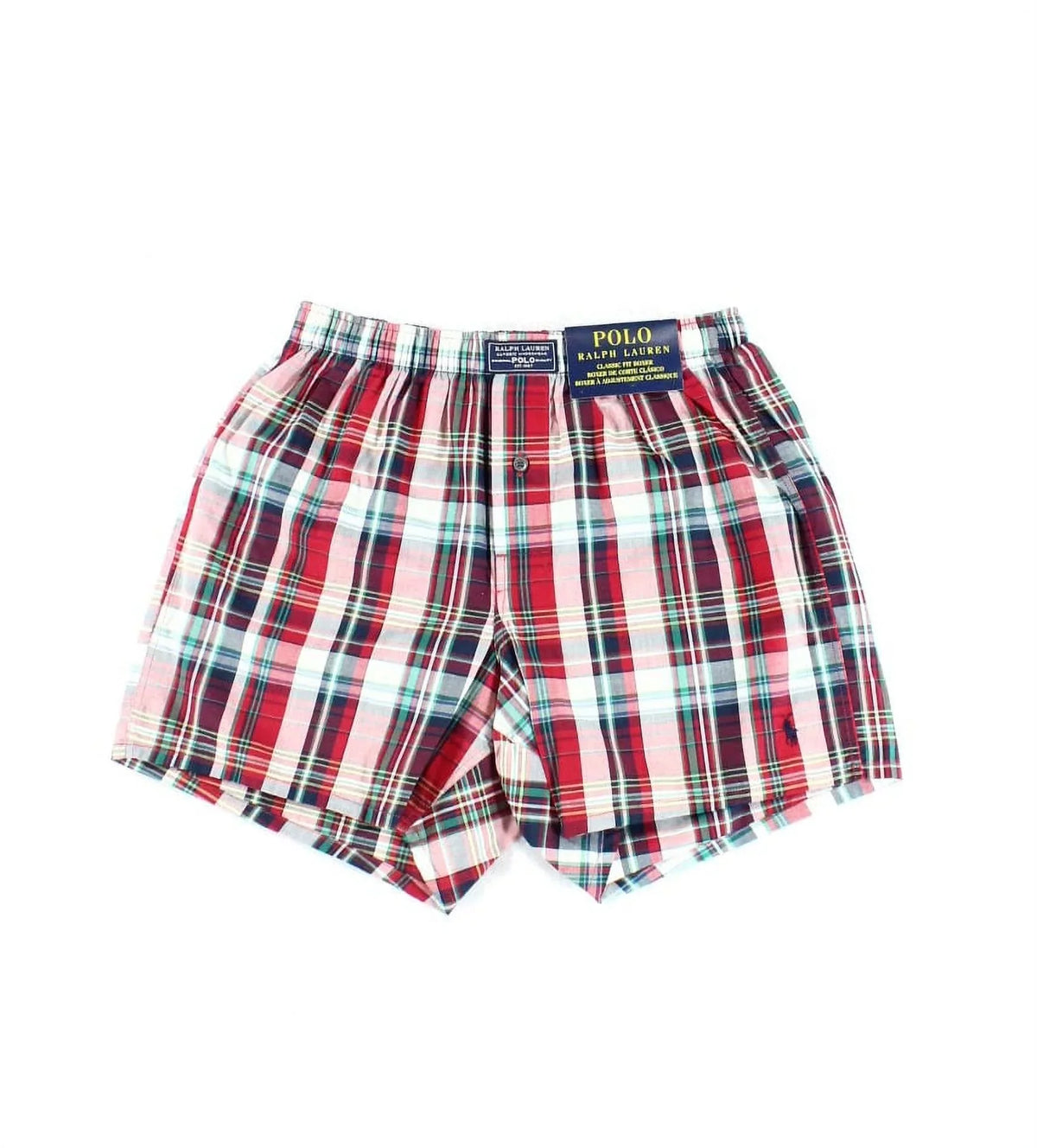 Polo Ralph Lauren  Red Mens Size Small S Plaid Boxer Underwear