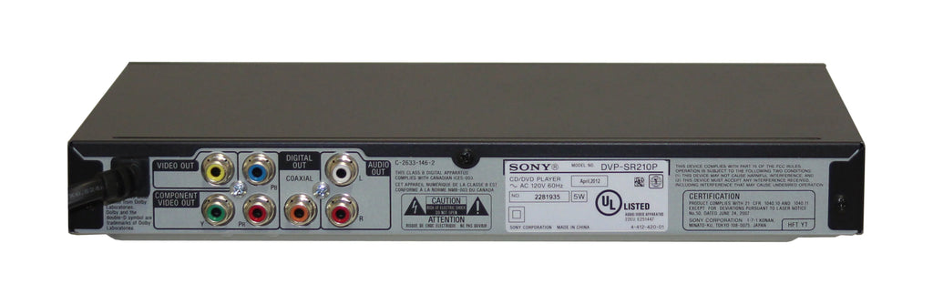 Restored Sony Progressive Scan  Player (-SR210P) (Refurbished)