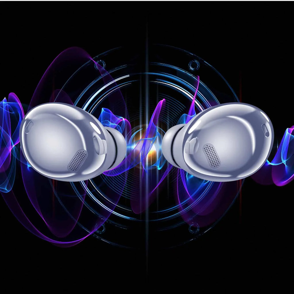 UrbanX Street Buds Pro True Bluetooth Wireless Earbuds For Allview P8 Energy Pro With Active Noise Cancelling (Wireless Charging Case Included) Purple