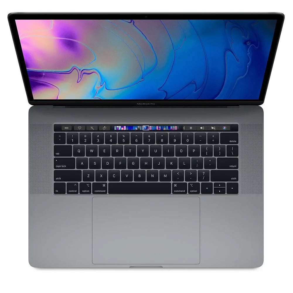 Pre-Owned Macbook Pro 15.4-inch (Retina, Space Gray, Touch Bar) 2.2Ghz 6-Core i7 (Mid 2018) MR932LL/A 256GB  32GB Memory 2880x1800 Display Mac  Sierra Power Adapter (Good)