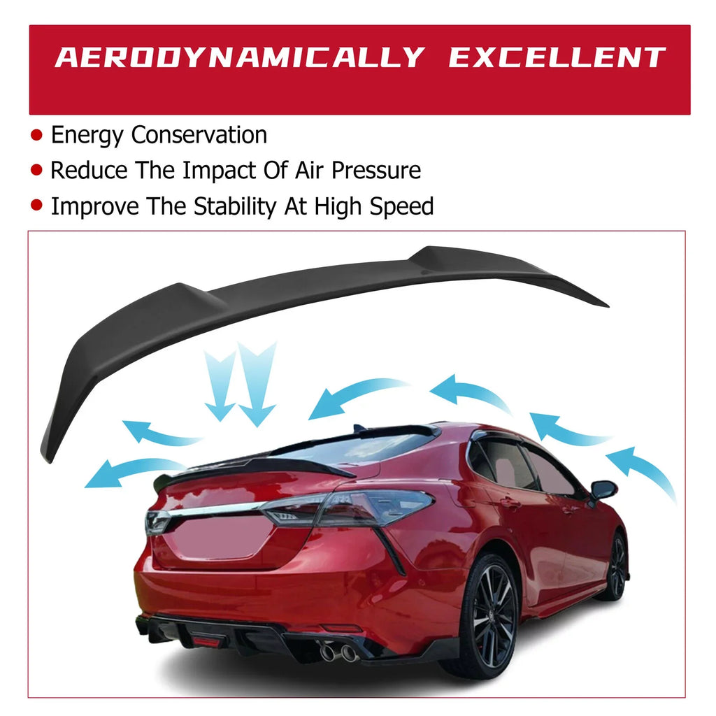 Kojem Rear Trunk Spoiler Lid Wing for 2018-2021 Toyota Camry     M4 Style 19 20 Glossy Black