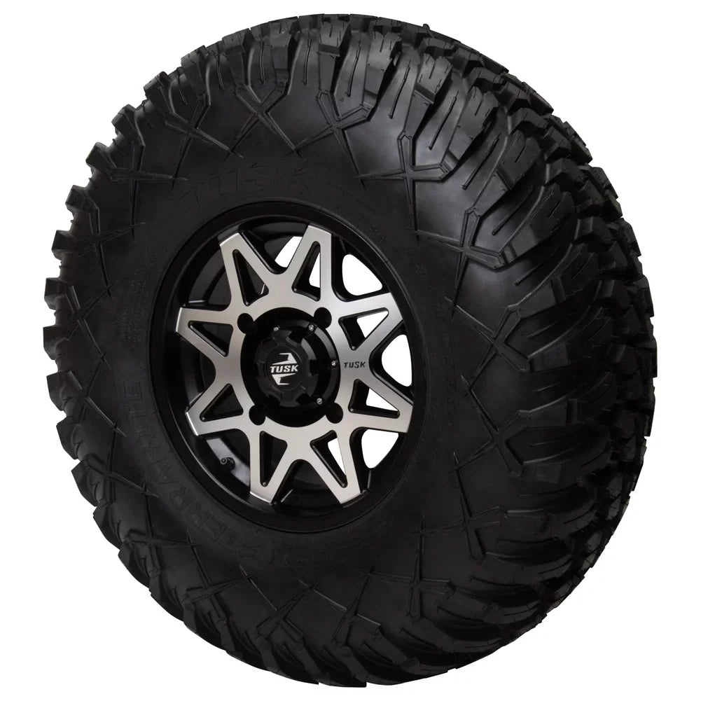 4/156 Tusk Tintic Wheel 14x7 5.0 + 2.0 Machined/Black For  Wolverine  2 1000 2021