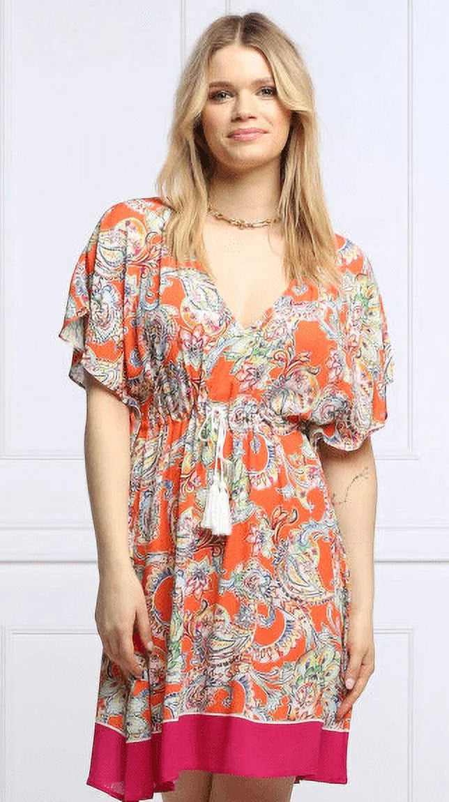 Ralph Lauren  Paisley Flutter Sleeve Swim Cover-up Dress,  X-Large