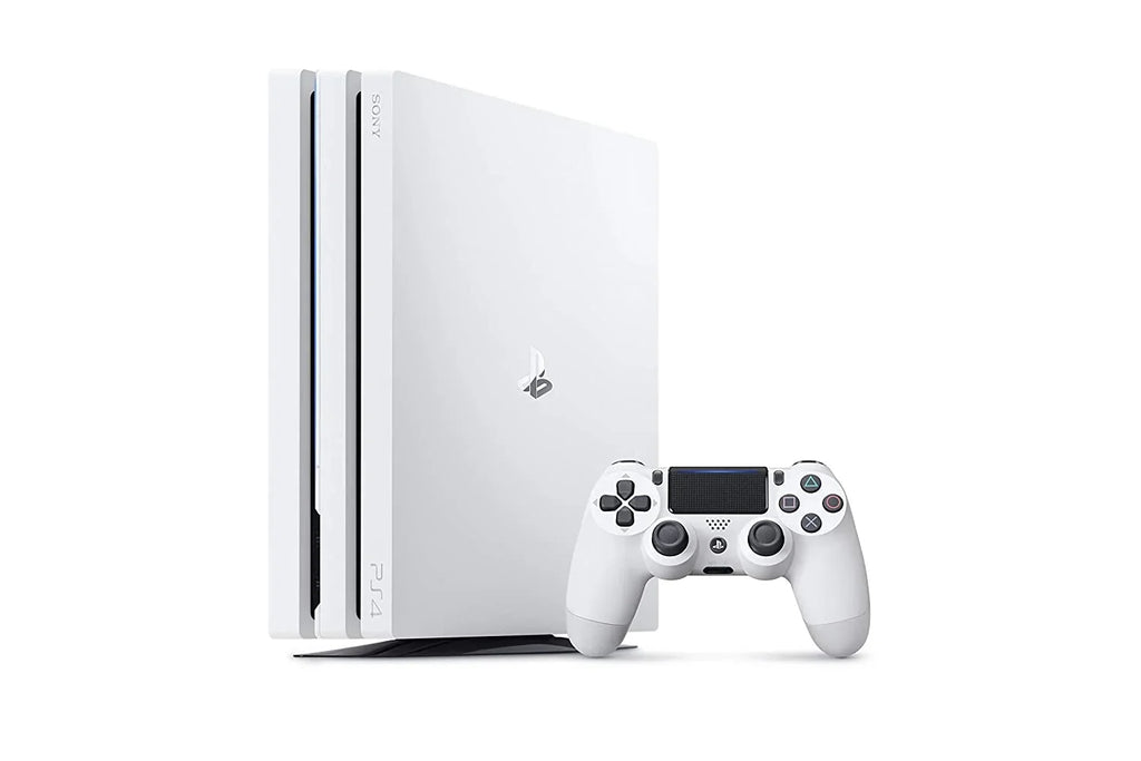 Sony PlayStation 4 Original 500GB Matte White Gaming Console With 2 Controller + G9 Earbuds With Microphone   Bundle Like New