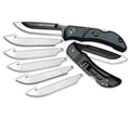Outdoor Edge RLY50C Razor-Lite  3.5" 420J2 Stainless Steel Drop Point Tanto Polymer Black, Gray Inserts