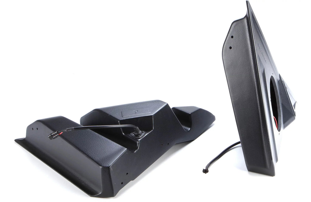 Works For Polaris Slingshot - Front & Rear Speaker Pods with Polk MM652 Speakers & Sub Enclosure with MM1042SVC Sub