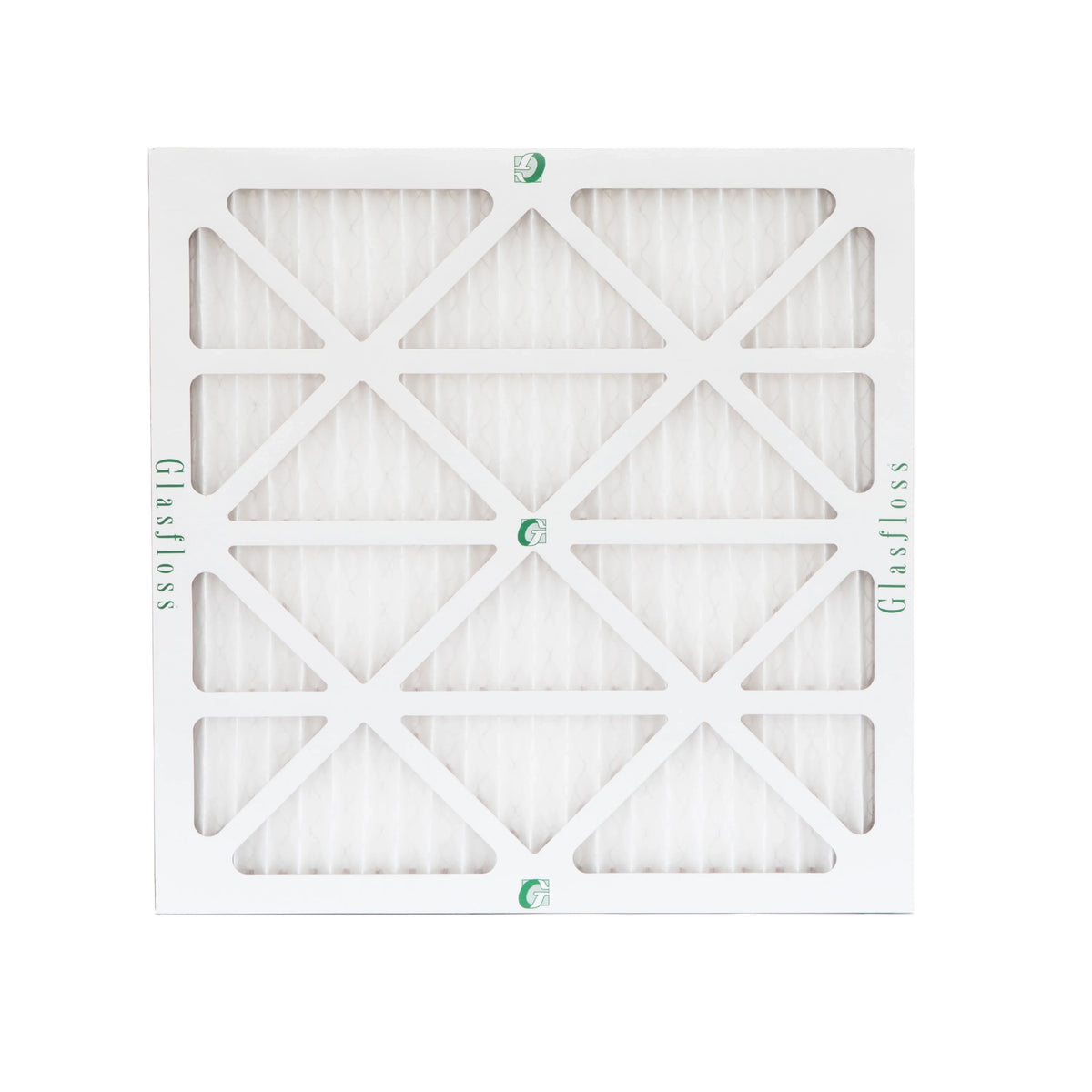 14x14x1  13 Pleated  Furnace Air Filters by Glasfloss Industries. 6 Pack