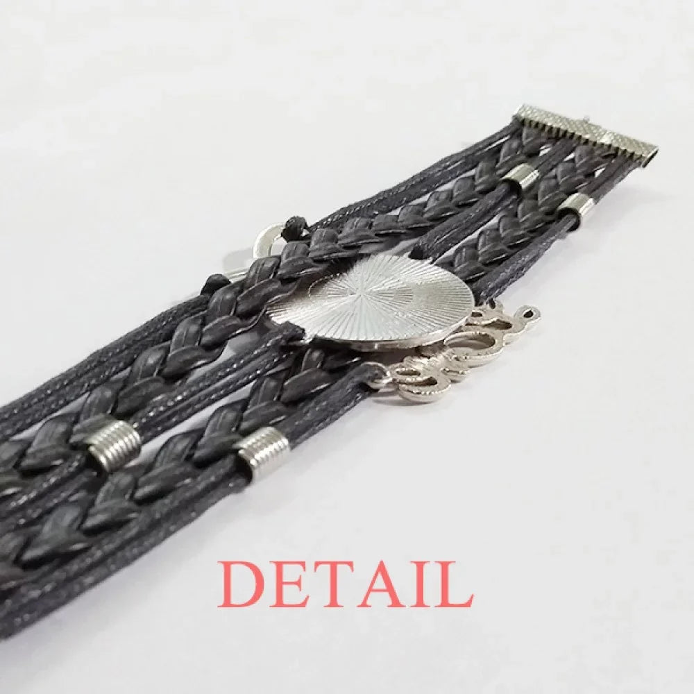 Love Is Patient Love Is Kind Bracelet Love Accessory Twisted Leather Knitting Rope Wristband
