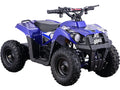 MotoTec Monster 36V 500W Kids Battery Powered  Four Wheeler Blue