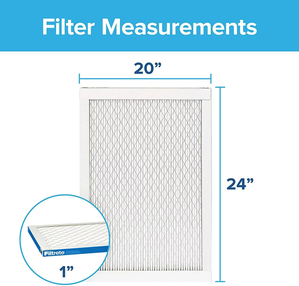 Filtrete 20x24x1,  Furnace Air Filter,  1900, Healthy Living Ultimate Allergen, 6-Pack (exact dimensions 19.81 x 23.81 x 0.78)