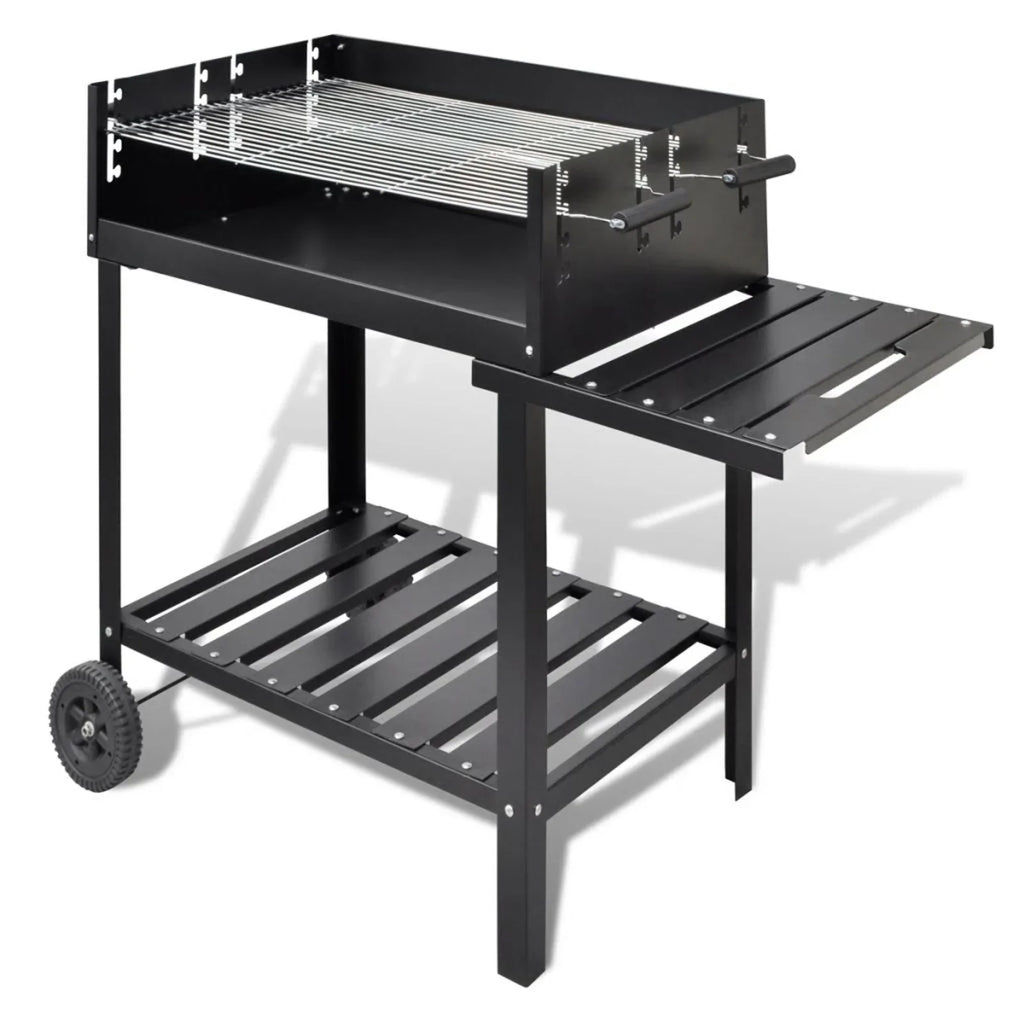 Andoer  Stand Charcoal Barbecue 2 Wheels