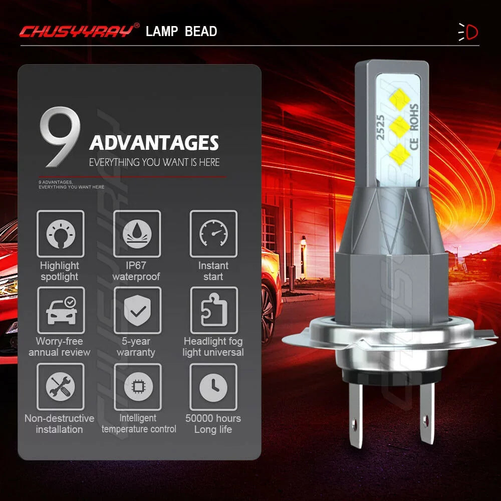 For Mazda -7 2007-2009 2010 2011  High / Low Headlight + Fog Light Bulb Kit