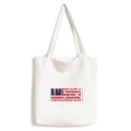 America  Country Flag Name Tote Canvas Bag Shopping Satchel Casual Handbag