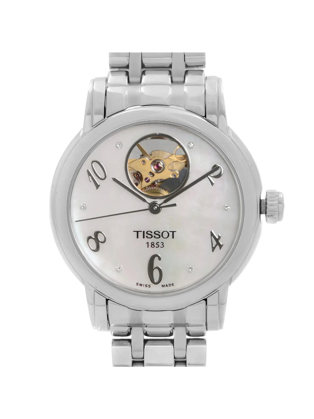 Pre-owned Tissot Lady Heart Automatic  Watch T050.207.11.116.00 (Like New)