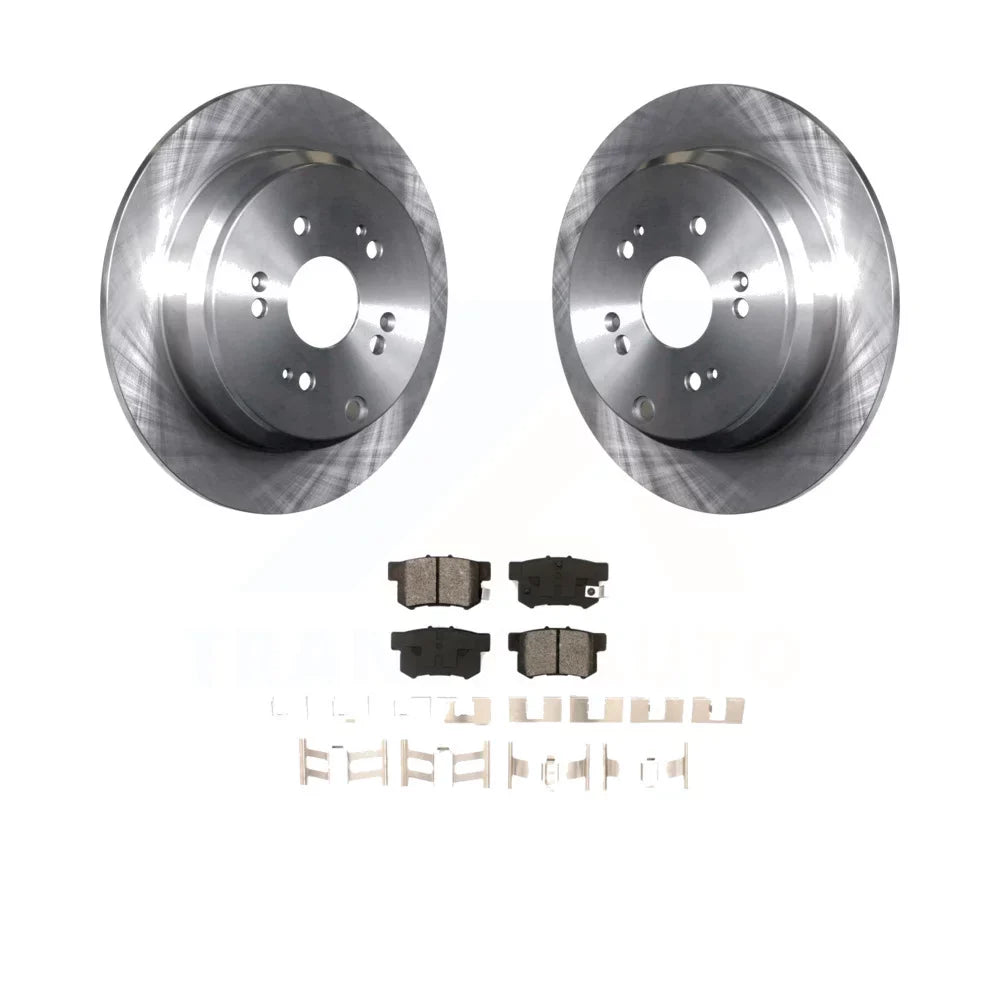Transit Auto - Rear Disc Brake Rotors And Semi-Metallic Pads Kit For Acura  K8S-101814