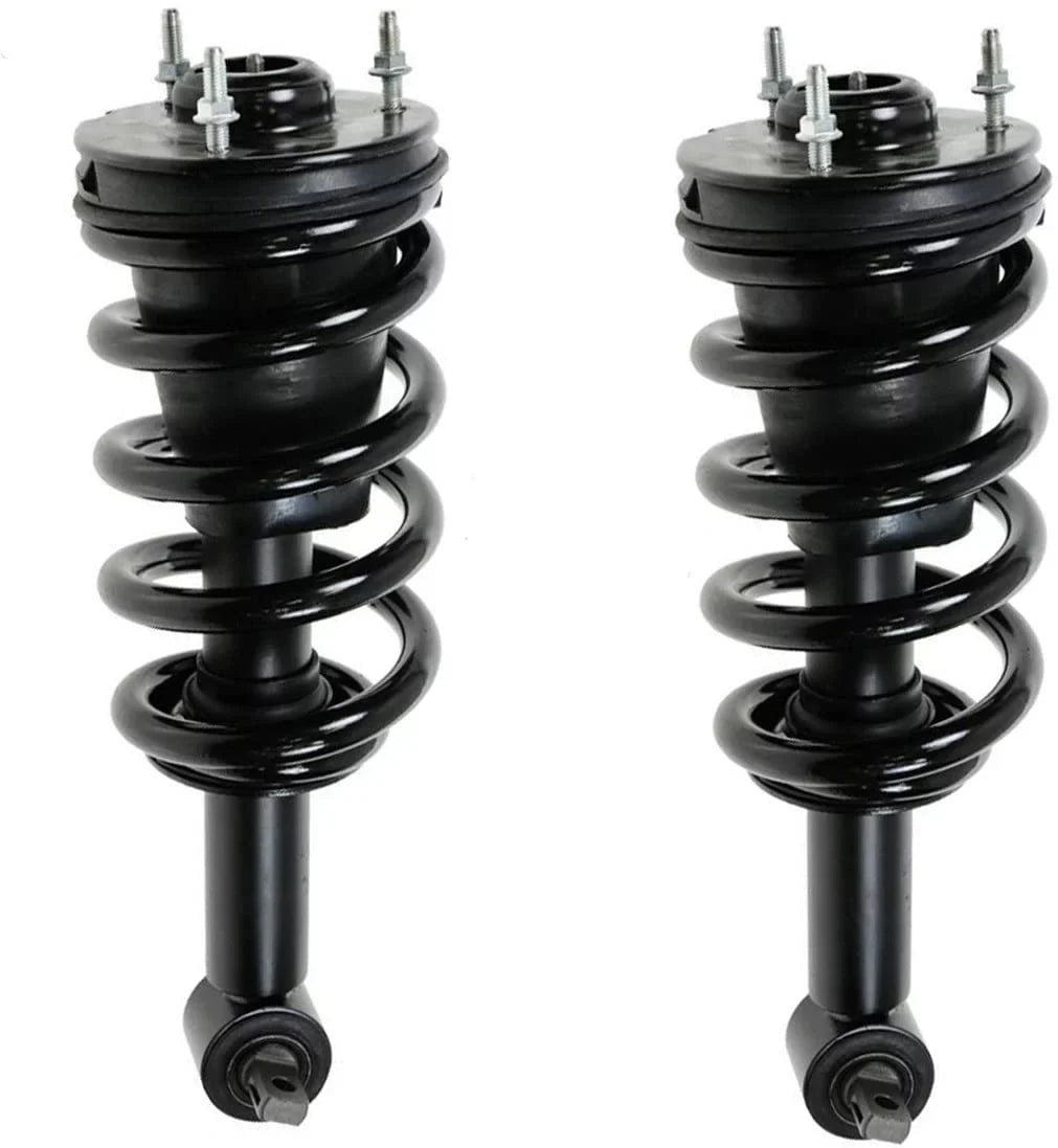 Detroit Axle - Struts Shocks for 2007-2013  Chevy Silverado Sierra 1500 [Exc. Electronic Susp.] Complete 2 Front Struts w/Coil Spring 2 Rear Shock Absorbers 2008 2009 2010 2011 2012 Replacement