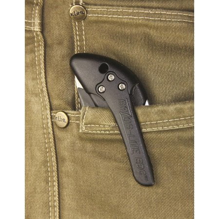 Outdoor Edge RLY50C Razor-Lite  3.5" 420J2 Stainless Steel Drop Point Tanto Polymer Black, Gray Inserts