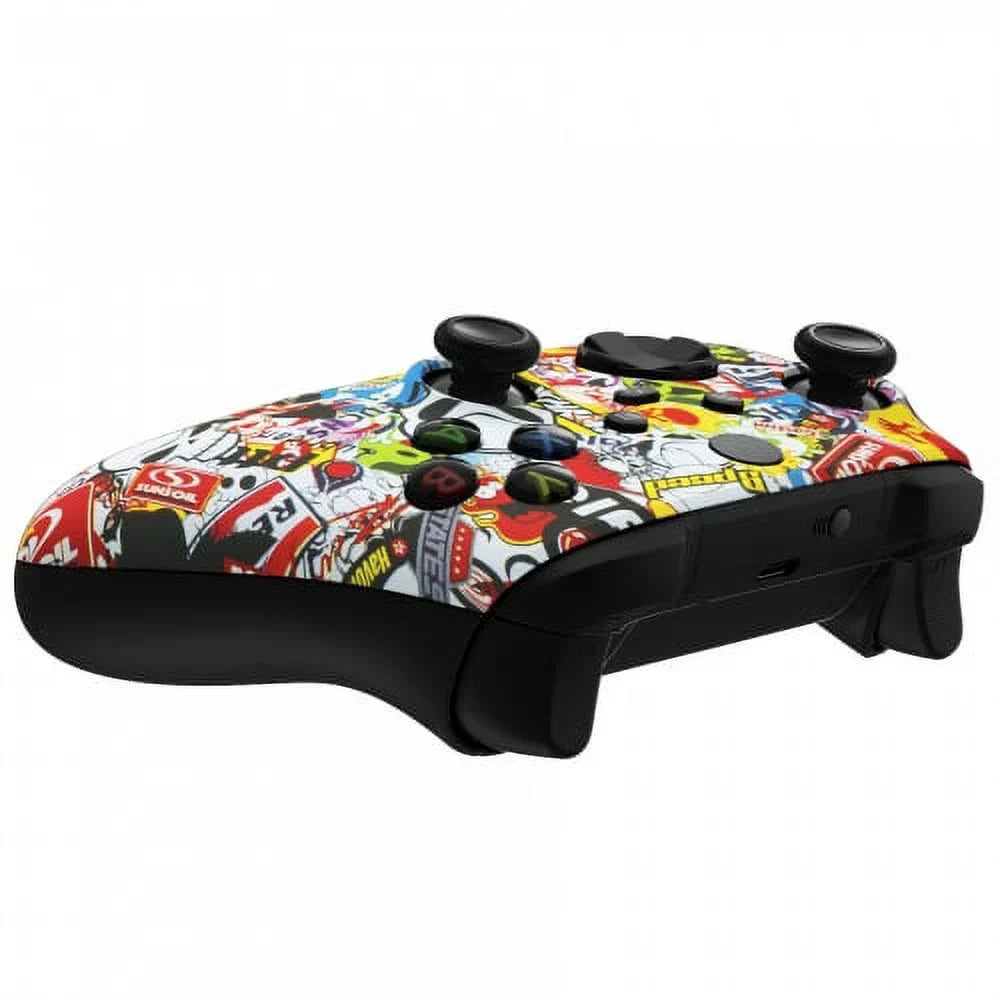 "Sticker Bomb" Xbox One X - Custom Controller Unique Design (with 3.5 jack)