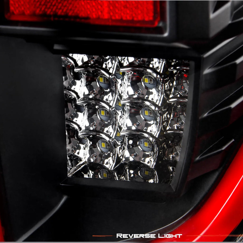 '- Fit 2008 2009 2010 2011 2012 2013 2014 Ford F150 [Full ] Tail Lights Driver + Passenger Black