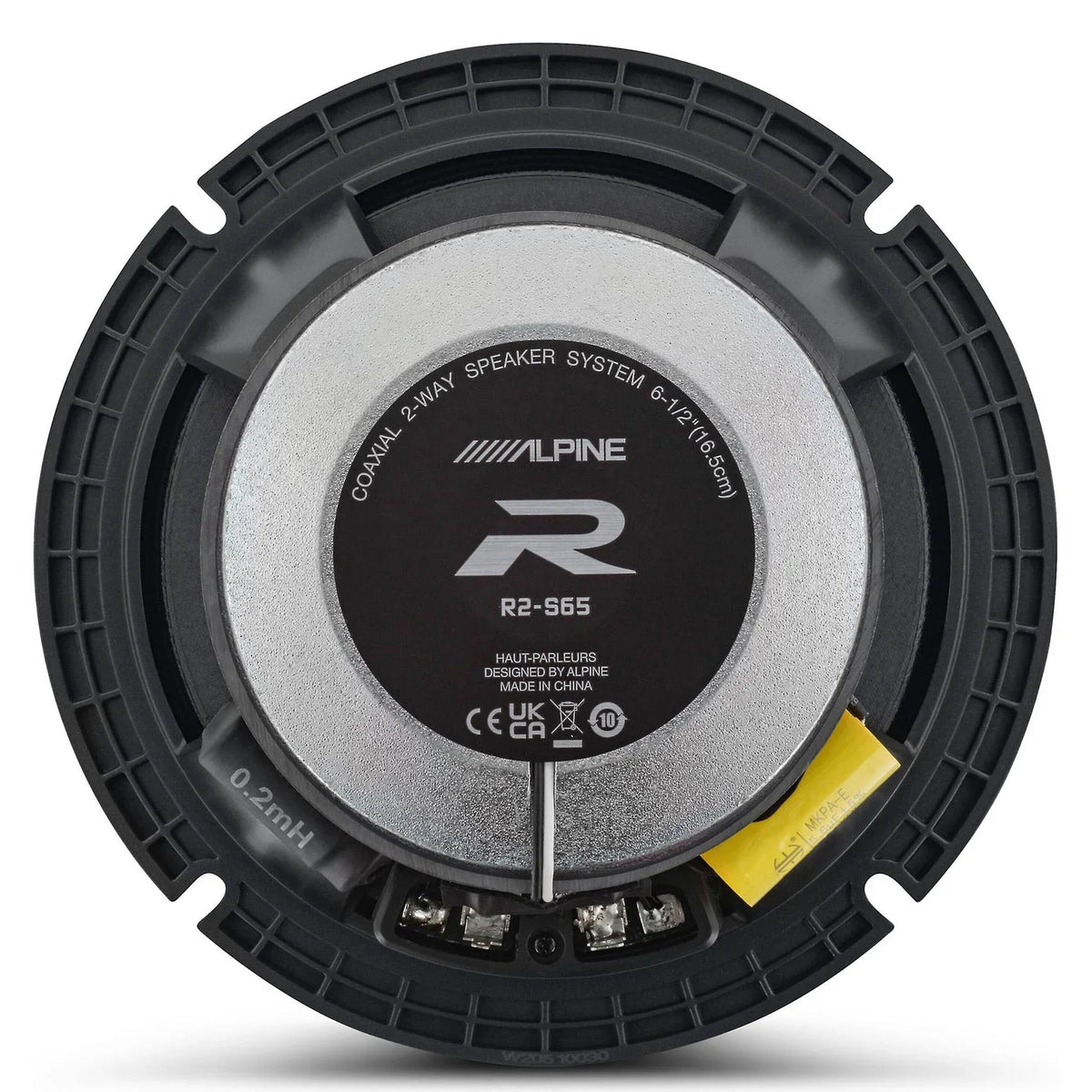 (4) Alpine R2-S65 6.5" 2-Way Car Audio Speakers High-Resolution Certified