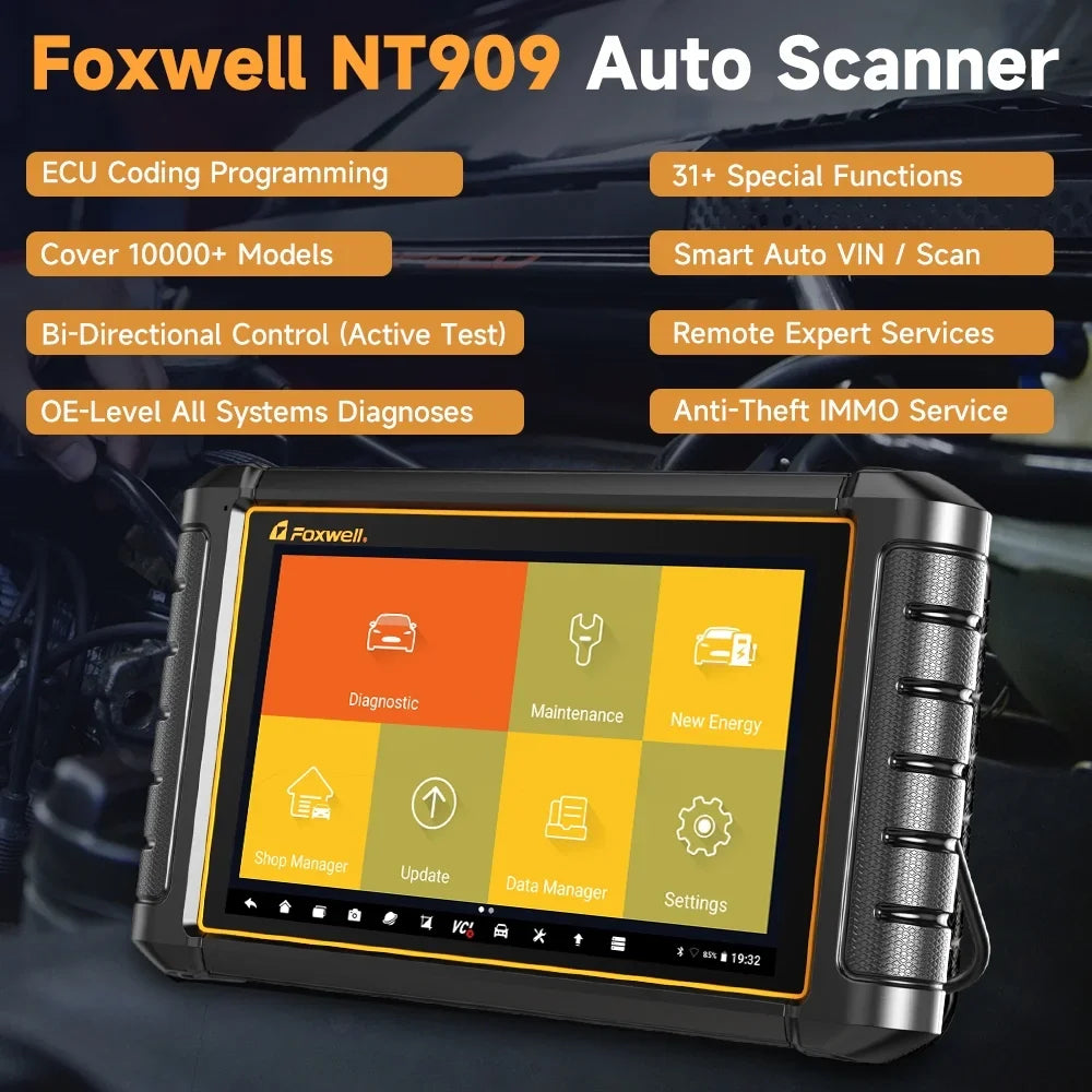 Scanner NT909  Bidirectional Control OBD2 Scanner Code Reader  Coding Key  Programmer Diagnostic Scan Tool