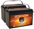Quantity 2  MR137-120 12V 120AH  Deep Cycle Group 31 Batteries for 24 Volt 24V 75 Pound 75 Lb. Thrust Trolling Motors