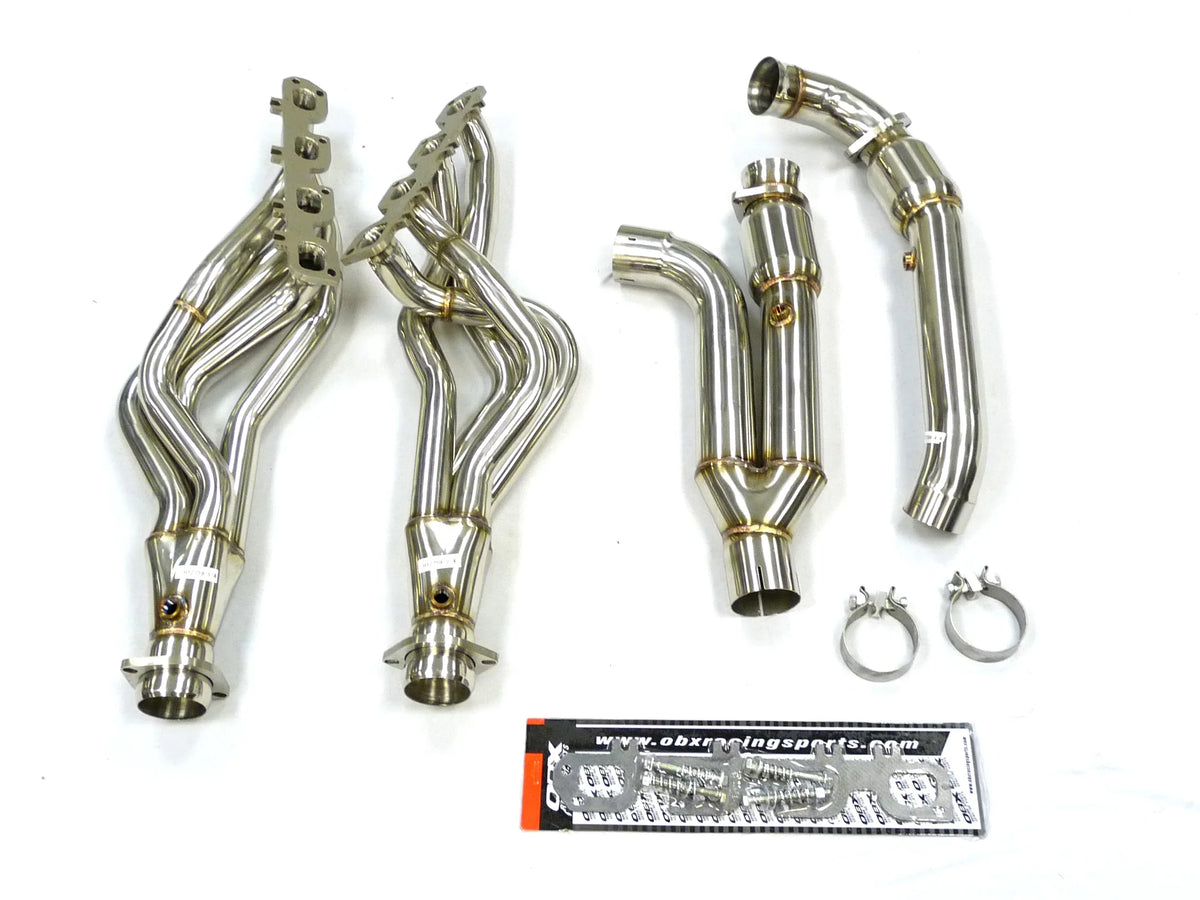 '- Catted Long Tube Header Fitment For 03 thru 04 Dodge Ram 1500 5.7L Hemi 2WD