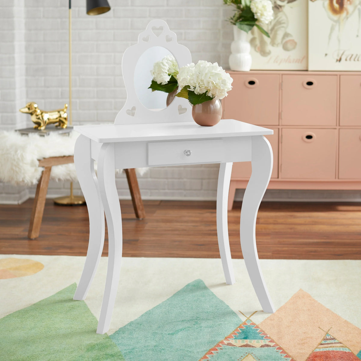 Simple Living  Alyssa Kids Vanity Set White