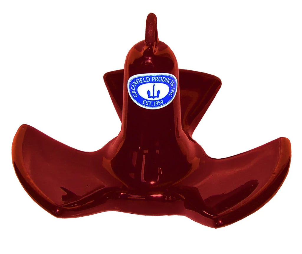 Greenfield Products 520- 20 lbs Vinyl Coated River Anchor - Red