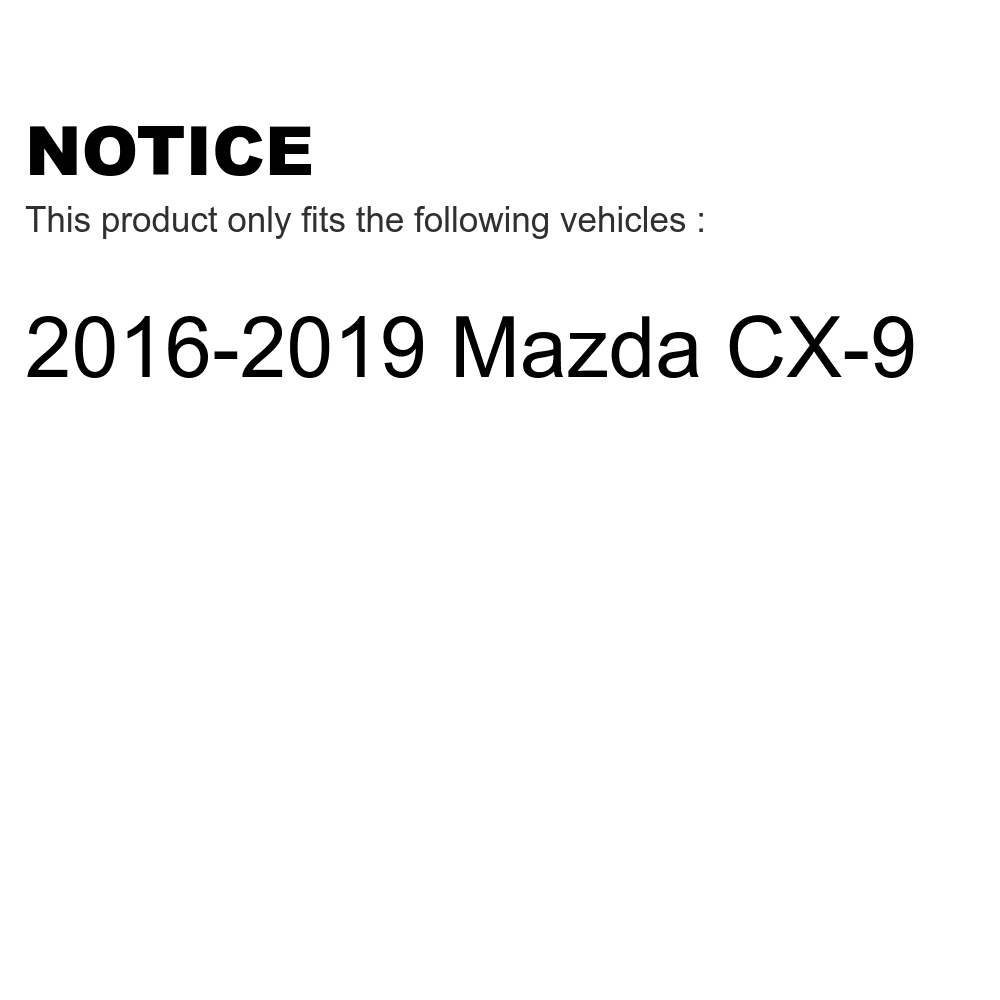 Front Rear Semi-Metallic Brake Pads Kit For 2016-2022 Mazda -9 -100493