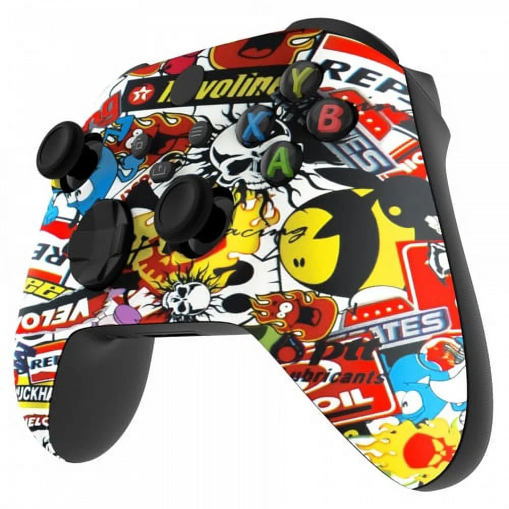 "Sticker Bomb" Xbox One X - Custom Controller Unique Design (with 3.5 jack)