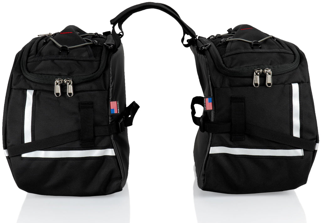 Chase Harper  3550 Aeropac  Saddle Bags - Water-Resistant, Industrial Grade Ballistic Nylon w/Thermoplastic Insert, Anti-Scratch Vinyl on Inward Facing Wall, 14" L x 9" W x 10.5" H (Per Side)