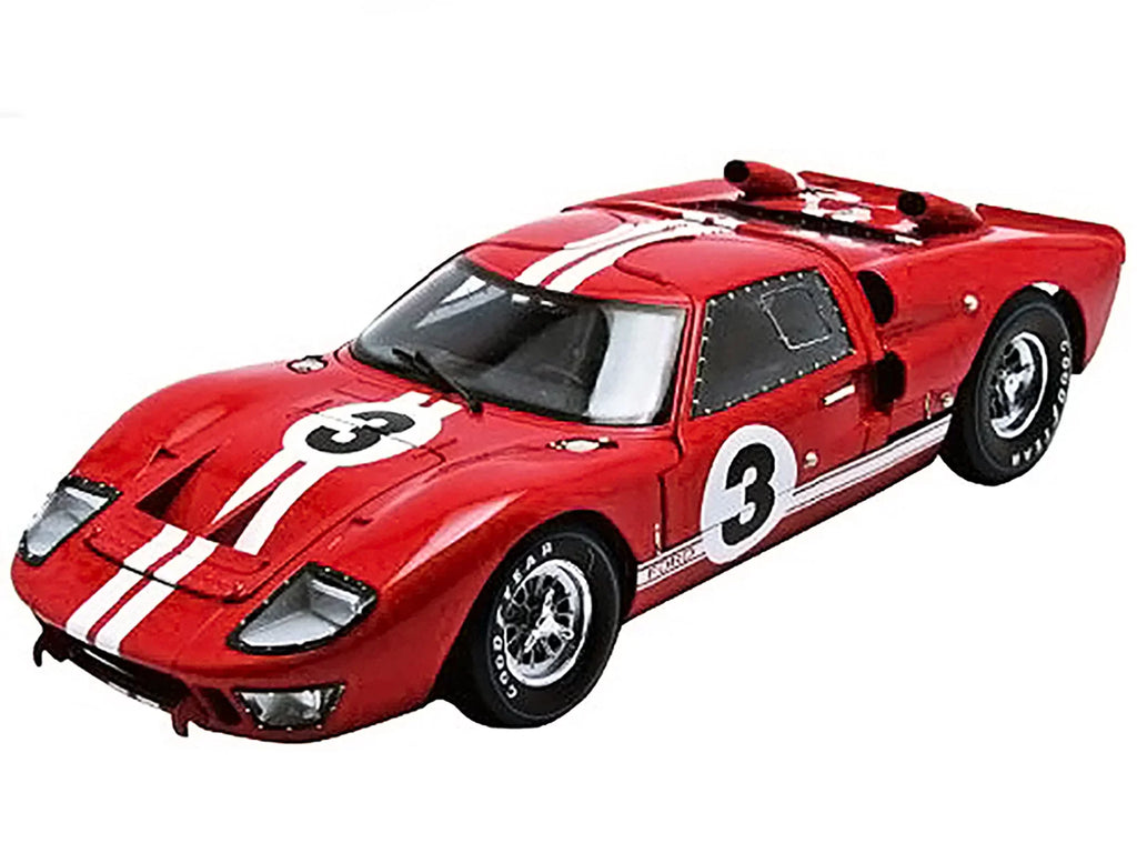 1966 Ford -40  2 Red #3 1/18 Diecast Car Model by Shelby Collectibles