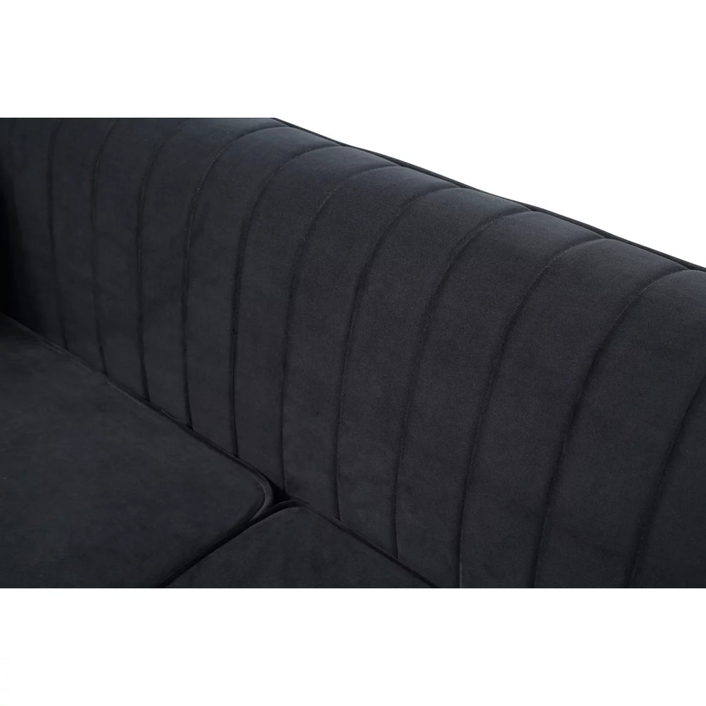Homestock Southwestern Style G793A-S Sofa ( 2 Boxes ) , Black
