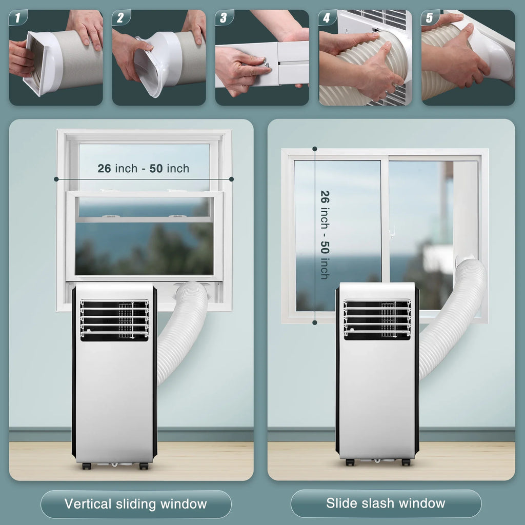 6,000  (10,000  ) Portable Air Conditioner, Dehumidifier, Fan, 3 in 1  with 24-Hour Timer